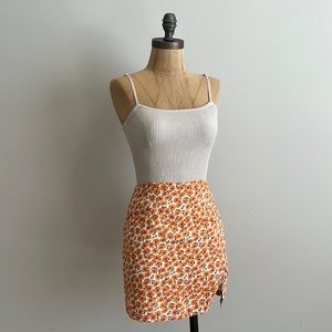 Orange Floral Mini
